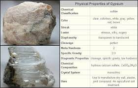 Batuan pembawa gipsum yang berbentuk granular dan buram serta mengandung sedikit dolomit, batu kapur dan kadar caso4 sebesar 76%. Gipsum Bukan Batuan Tetapi Mineral