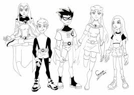 Teen titans go coloring pages. Get This Kids Printable Teen Titans Coloring Pages Free Online Cixto