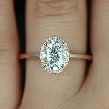 Gia Certified 2 50 Carat Oval Shape Diamond Engagement Ring Etsy In 2021 Pave Halo Engagement Ring Minimalist Engagement Ring Diamond Engagement Rings