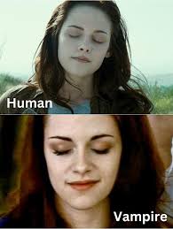 Bella Swan undergoes a drastic transformation from a fragile human to a  powerful vampire in The Twilight Saga. As a human, Bella is shy, clumsy,  and physically weak. She often needs Edward
