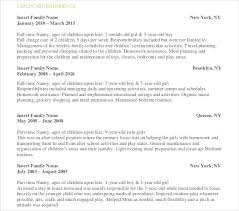 8+ child care resume templates pdf