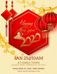 Chinese New Year Celebration Flyer In 2020 Chinese New Year Party Party Design Ideas Chinese New Year Poster