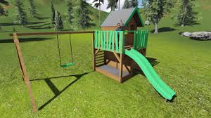 La cabane deviendra l'espace des jeux ou de lecture de vos enfants cabane réservée à un usage familial en extérieur. Les Plans De Construction De La Cabane Toboggan Et Portique Oncle Gustave