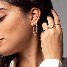 اقراط سلسلة للنساء