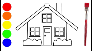 Huis Tekening Kleurplaat Rvbangarang Org