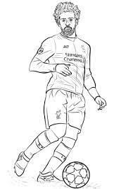 Mohamed Salah Coloring Page Mohamed Salah Coloring Pages Coloring Books