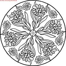 Blumen Mandala Ausmalen Blumen Dekoration Ideen