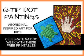 Find out how to make this easy acorn art and let them go big. Q Tip Dot Paintings Aboriginal Inspired Art For Kids Taming Little Monsters