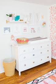 In The Nursery With Cake And Confetti Project Nursery Nursery Room Furniture Nursery Dresser Decor Baby Nursery Inspiration