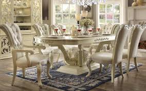 Prefer a more traditional setting? Homey Design Hd 27 Ivory Formal Dining Table Set 7pcs Carved Wood Traditional Hd 27 Set 7