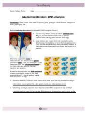We additionally have enough money variant types and with type of the books to browse. 81dnaanalysisse Doc Name Stefany Torres Date Student Exploration Dna Analysis Vocabulary Allele Codon Dna Dna Sequence Gene Genotype Identical Twins Course Hero