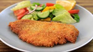 Mix flour and paprika together on a large plate. Chicken Schnitzel Recipe How To Make Chicken Schnitzel Youtube