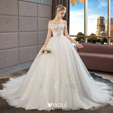 Maybe you would like to learn more about one of these? Schone Ivory Creme Schwangere Brautkleider Hochzeitskleider 2019 Empire Off Shoulder Kurze Armel Ruckenfreies Applikationen Spitze Perle