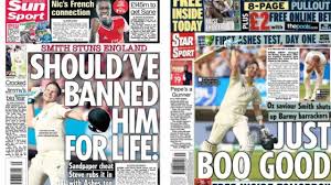 Read all news including political news, current affairs and news headlines online on tabloids today. Should Ve Banned Him For Life English Tabloids React On Steve Smith S Century In Ashes