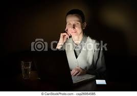 There are also two minor feature enhancements to lightroom classic. Woman At Computer In The Dark A Business Woman Is Using A Computer In A Dark Room Her Face Is Illuminated By The Light From Canstock
