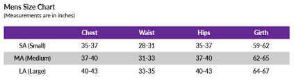 Motionwear Size Chart Sizing How To Measure