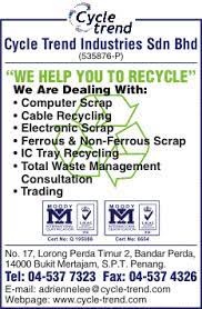 Purchase the cycle trend industries sdn bhd report to view the information. Cycle Trend Industries Sdn Bhd Waste Reduction Disposal Service Recycle In Malaysia