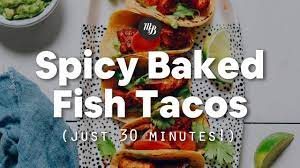 Herb baked fish with rainbow bell peppers minimalist baker recipes recipe stuffed peppers baked fish stuffed bell peppers. Spicy Baked Fish Tacos 30 Minutes Minimalist Baker Recipes Youtube