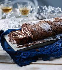 Chocolate And Chestnut Christmas Log Recipe Recipe Christmas Baking Recipes Christmas Log Recipes Christmas Baking
