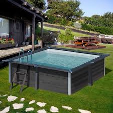 Piscina Desmontable Avantgarde Cuadrada De Composite Gre 326 X 326 X 96 Cm Small Pool Design Small Backyard Pools Backyard Pool
