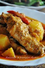 Kari Ayam Kerisik Dari Dapur Zalinah Rempah Ratus Bahan Bahan 1 Ekor Ayam Dipotong 4 Biji Kentang Dipotong 1 Biji Bawan Resep Masakan Malaysia Makanan