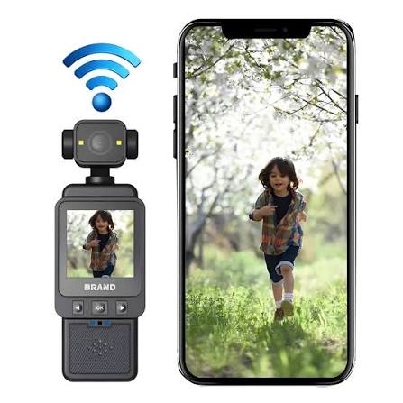 Mini Cámara Gimbal 4k Vlogging Wifi Rotación 270 Pantalla Hd - Luegopago