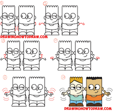 How To Draw 2 Cartoon Characters From The Word Hello Easy Step By Step Word Toon Drawing Tutorial For Kids How To Draw Step By Step Drawing Tutorials Drawing Cartoon