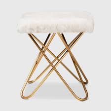 Wahson cute faux fur task chair with wheels, comfy sherpa fuzzy swivel desk chair armless, for adults and kids, living room, bedroom, vanity, home office, grey 4.6 out of 5 stars 73 $119.99 $ 119. Faux Fur Ottoman Target