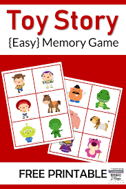 Toy Story Memory Game Free Printable Disney Games For Kids Story Games For Kids Memory Games For Kids