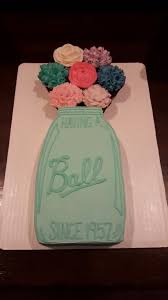 Flower 60th Birthday Cake Ideas For Mom Mom S 60th Birthday Mason Jar Cake Having A Ball Cake Cupcake Flowers Dad Birthday Cakes Birthday Cake For Mom Mom Cake