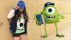 Diy Mike Wazowski Monsters University Costume No Sew Halloween Monsters University Costumes Mike Wazowski Halloween Costume Mike And Sully Costume