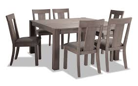 Summit Wire Brush 54 X 54 7 Piece Dining Set Grey Dining Tables 7 Piece Dining Set Dining Set