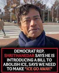 Shri Thanedar says he is introducing a bill to abolish ICE, says we need to  make "ICE go away." "It looks at this stage, folks, ICE is beyond reform."  "ICE is totally