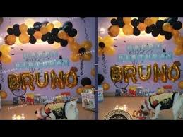 Birthday Room Decoration Ideas At Home In Lockdown Dog S Birthday Celebration In Lockdown Bruno S Birthday Party Decoration Youtube In 2020 Birthday Party Decorations Dog Birthday Birthday Celebration