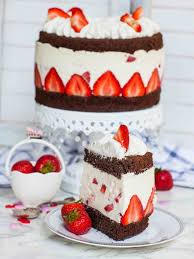 Chocolate Strawberry Fraisier Cake Video Tatyanas Everyday Food Recipe Food Strawberry Cheesecake Cake