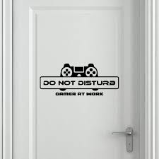 Do Not Disturb Gamer At Work Vinyl Sticker Decal Door Sign Teenager Room Sign Door Signs Bedroom Door Signs Teenage Room