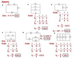 Physics Equivalent Resistance Practice 1 Page Worksheet Physics Physics And Mathematics Series And Parallel Circuits