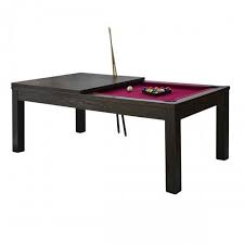 table de billard convertible bois fonce tapis prune table de billard billard convertible billard