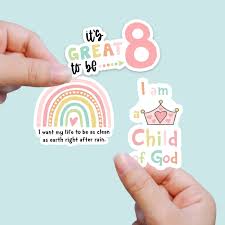 LDS Baptism Gift for Girls, Baptism Rainbow, Its Great to Be 8, Child of  God, Water Bottle Sticker, Journal Sticker, Vinyl Mirror Decal