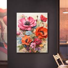 Tablou Canvas - Newspaper Flowers – The Print Studio