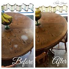 Removing White Heat Marks From Your Table Top Solid Wood Table House Cleaning Tips Wood Table