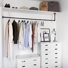 .hung up on hangers, while other styles have shorter doors and a bottom featuring drawers for folded garments and accessories that don't need to be hung up. How To Store Clothes When You Don T Have A Closet