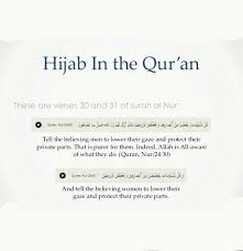 Hijab In Al Quran 24 30 31 Islamic Quotes Quran Verses Cool Words