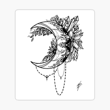 Maybe you would like to learn more about one of these? Crescent Moon Mandala Stickers Redbubble