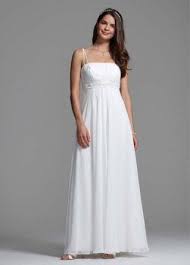Wedding Dress Spaghetti Strap Chiffon A Line With Front Draping Dresses Wedding Dresses Davids Bridal Wedding Dresses