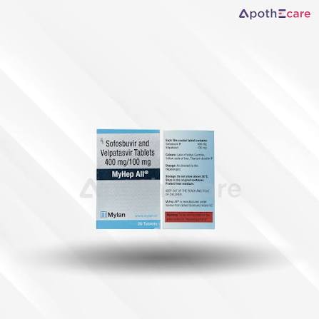 Myhep All 400mg Tablet - Pan-Genotypic HCV Cure in 12 Weeks - Apothecare