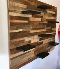 Reclaimed Barn Wood Wall Art With 7 Shelves Free Shipping Etsy Reclaimed Barn Wood Wall Barnwood Wall Art Wood Wall Art