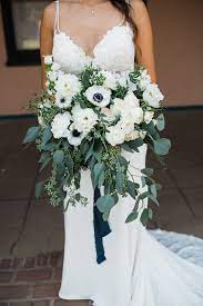 San diego has some of the best beachs & best weather in californina. Cascading White Eucalyptus Bridal Bouquet Cascading Wedding Bouquets White Bridal Bouquet Pretty Wedding Bouquet