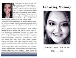 Lisette De La Cruz Obituary