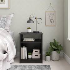 After all, the product has an open storage space and 2 drawers. Mainstays Classic Open Shelf Nightstand Black Oak Walmart Com Walmart Com